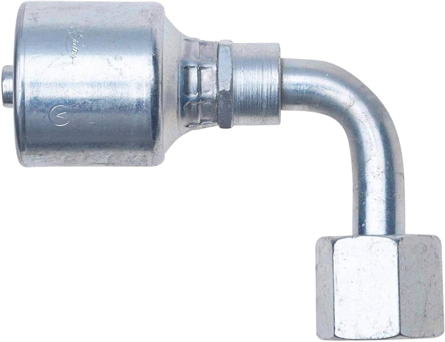Gates G25240-1010 O Ring Female Flat Face Swivel 90 Bent Tube (Mega Crimp)