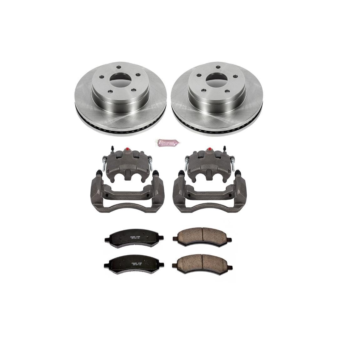 Power Stop KCOE2163 1-Click OE Replacement Brake Kit with Calipers Autospecialty For Dodge Ram 1500 2006-2008 [Model Specific]
