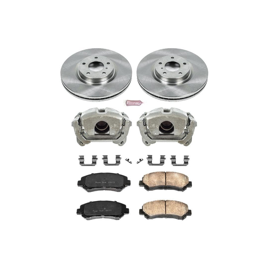 Power Stop KCOE3076 1-Click OE Replacement Brake Kit with Calipers For Nissan Maxima 2009-2014, Nissan Maxima 2016-2022 [Model Specific]