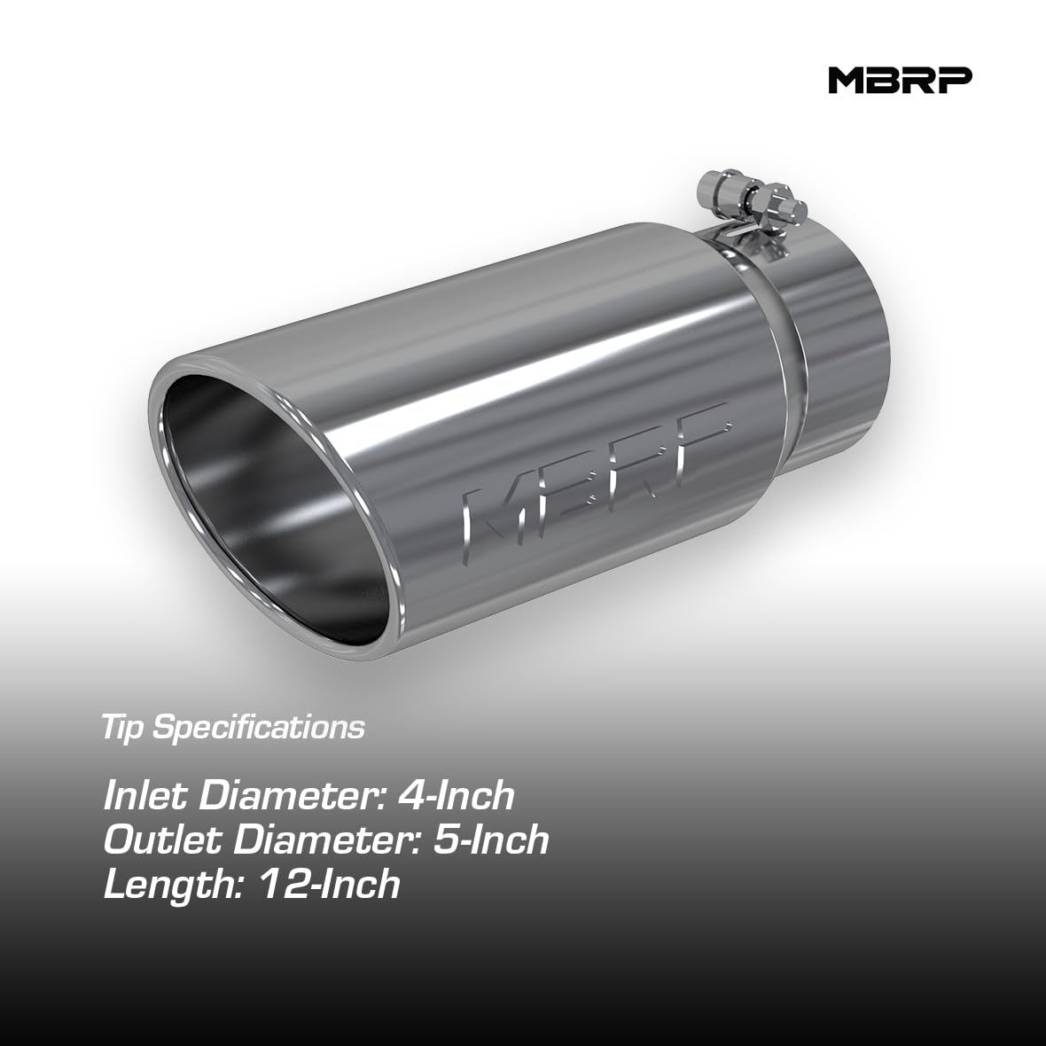 5" MBRP T5051 Angled Rolled End Exhaust Tip (T304)