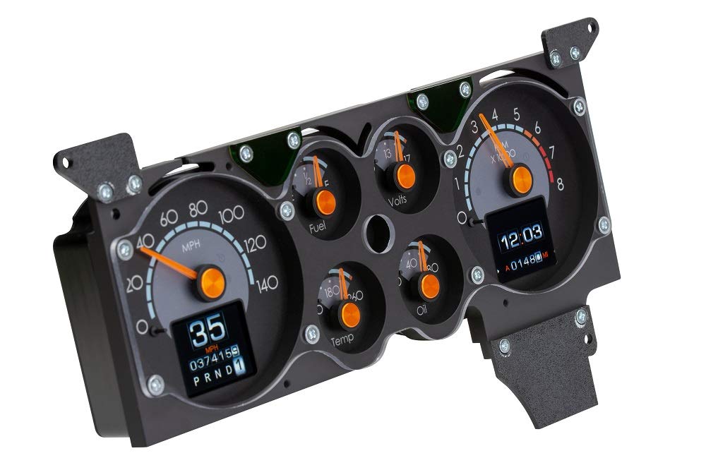 Dakota Digital RTX-86C-MC-X Retrotech Gauge System Compatible with 1986-88 Chevy Monte Carlo Late Design Style