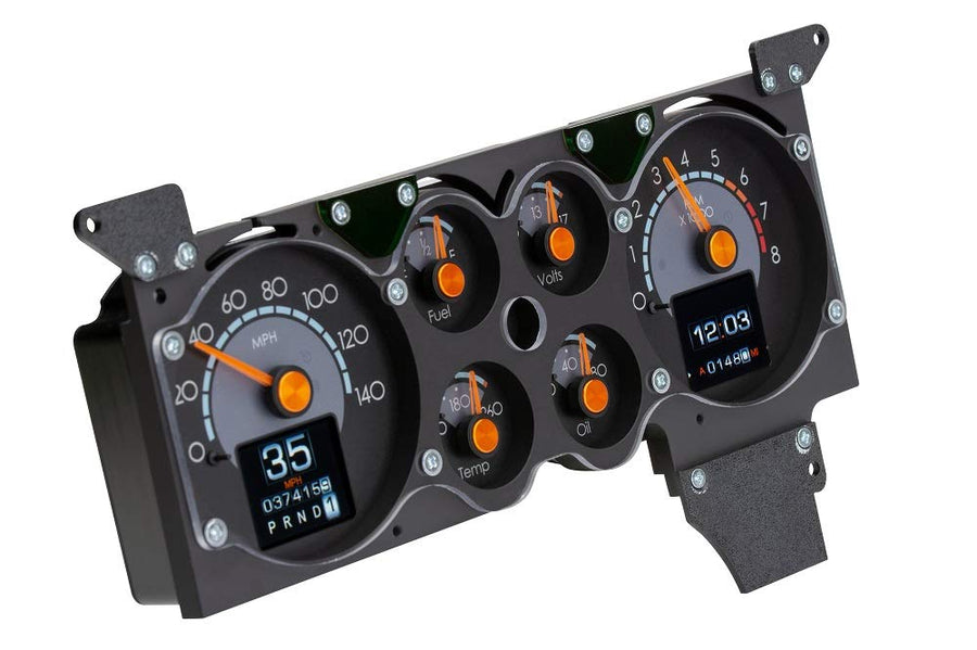 Dakota Digital RTX-86C-MC-X Retrotech Gauge System Compatible with 1986-88 Chevy Monte Carlo Late Design Style