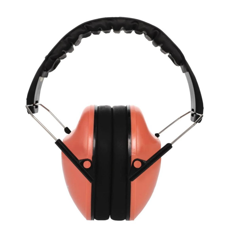 WALKER’S Low Profile Youth Children’s Lightweight Padded Adjustable Folding Noise-Reducing Hearing Protection Earmuffs, Coral