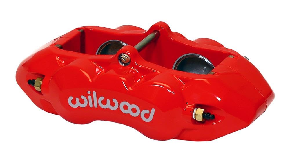 Caliper-D8-4 WILWOOD 120-10525-RD, Front, Red 1.88" Pistons, 1.25 Disc