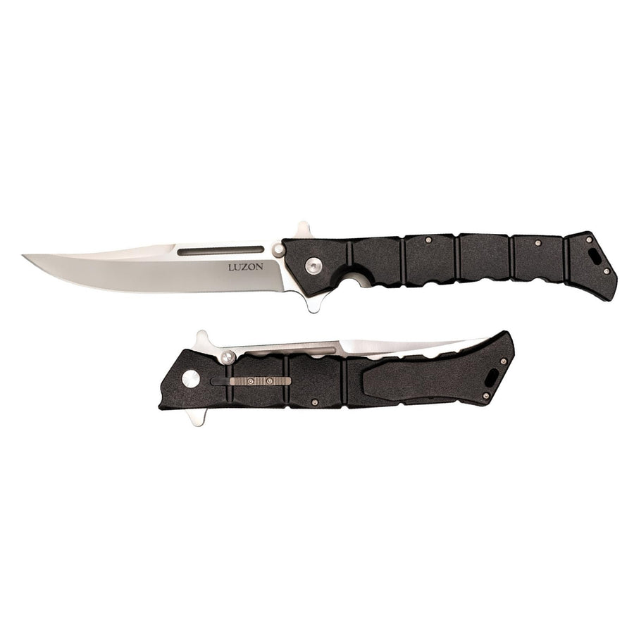 Luzon Series Cold Steel Folding Knife with Pocket Clip, Black/Silver