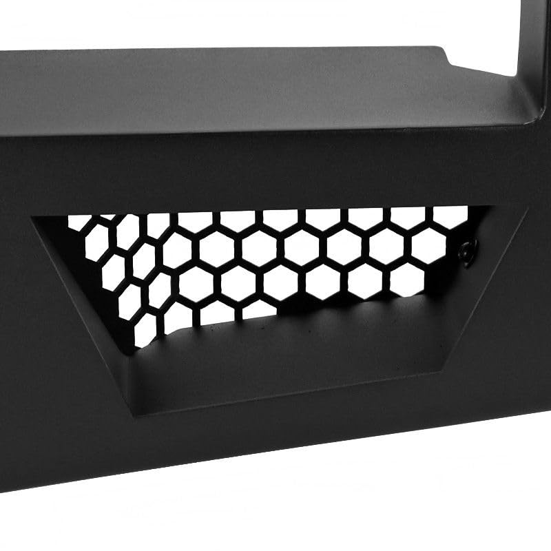 Heavy Duty Black Horse Armour Rear Bumper Matte Black Compatible with 2016-2023 Toyota Tacoma (Excludes models with Rear Cross Traffic Alert)-ARB-TA16