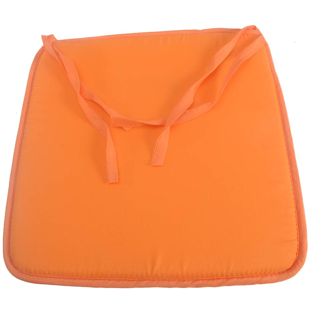 Cushion Seat Pad, 40cm x 40cm Square Solid Color Chair Seat Pads with Ties for Patio Home Car Sofa Office