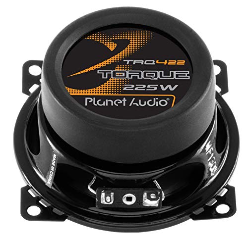 TRQ422 Planet Audio 4 Inch Car Speakers - 225 Watts of Power Per Pair, 112.5 Watts Each, Full Range, 2 Way, Sold in Pairs