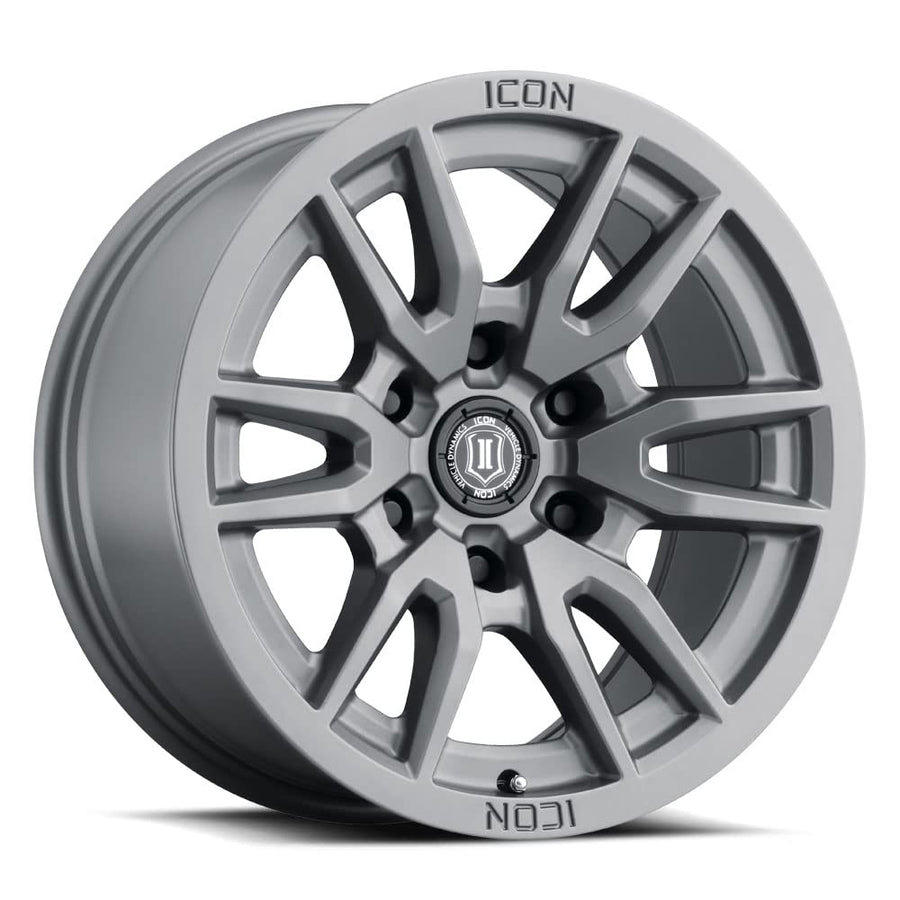 Vector 6 ICON Alloys, Titanium, 17 x 8.5/6 x 5.5, 0mm Offset, 4.75" BS, 2417858347TT
