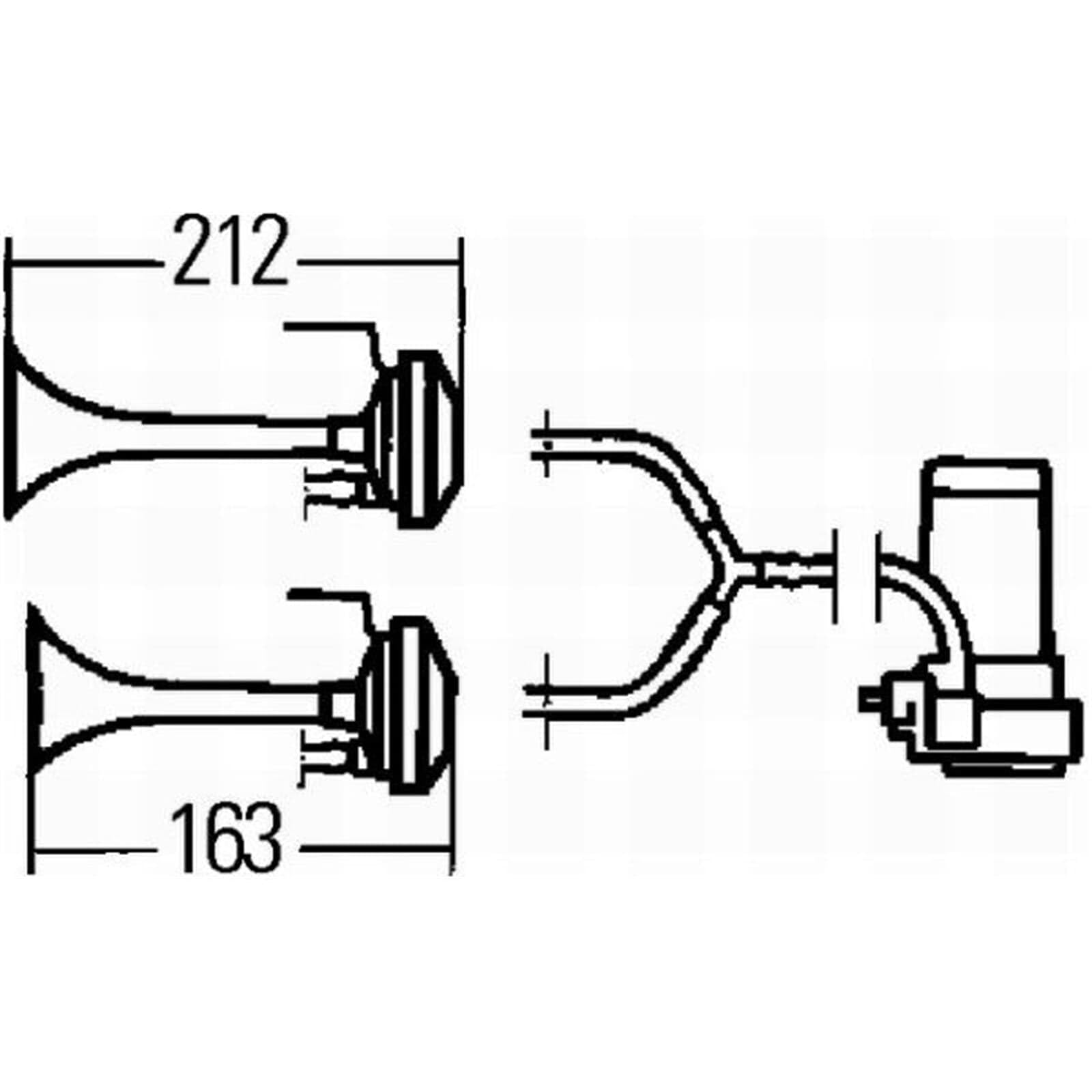 HKA Hella 2-TRUMPET 12V