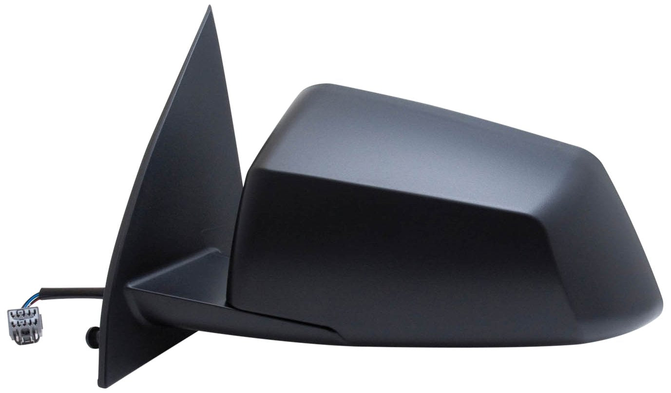 Fit System Mirror Driver Side for GMC Acadia, Saturn Outlook, 2nd Design, Textured Black, Foldaway, Heated Power