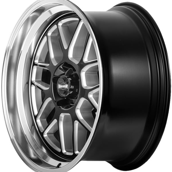 611 RIDLER 611 Gloss Black/Milled with Diamond Cut Lip 18X9.5 5-114.3 0MM 83.82MM