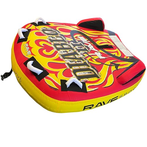 Diablo II RAVE Sports Boat Towable Tube - Inflatable Boating Tube for 1-2 Riders
