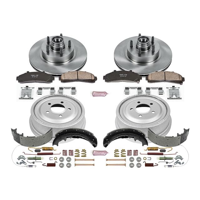 Power Stop KOE15006DK Front and Rear Replacement Brake Kit-OE Brake Drums & Ceramic Brake Pads For Ford Ranger, Mazda B2300, Mazda B, Mazda B, Mazda B3000, Mazda B4000 [Model Specific]