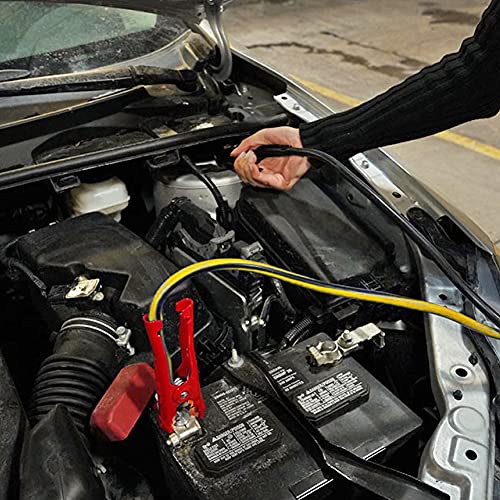 Schumacher Electric Booster Heavy Duty Cables, BC6, 8 Gauge, 16 Feet, Rated for 115 Amps, Flexible Jumper Cables