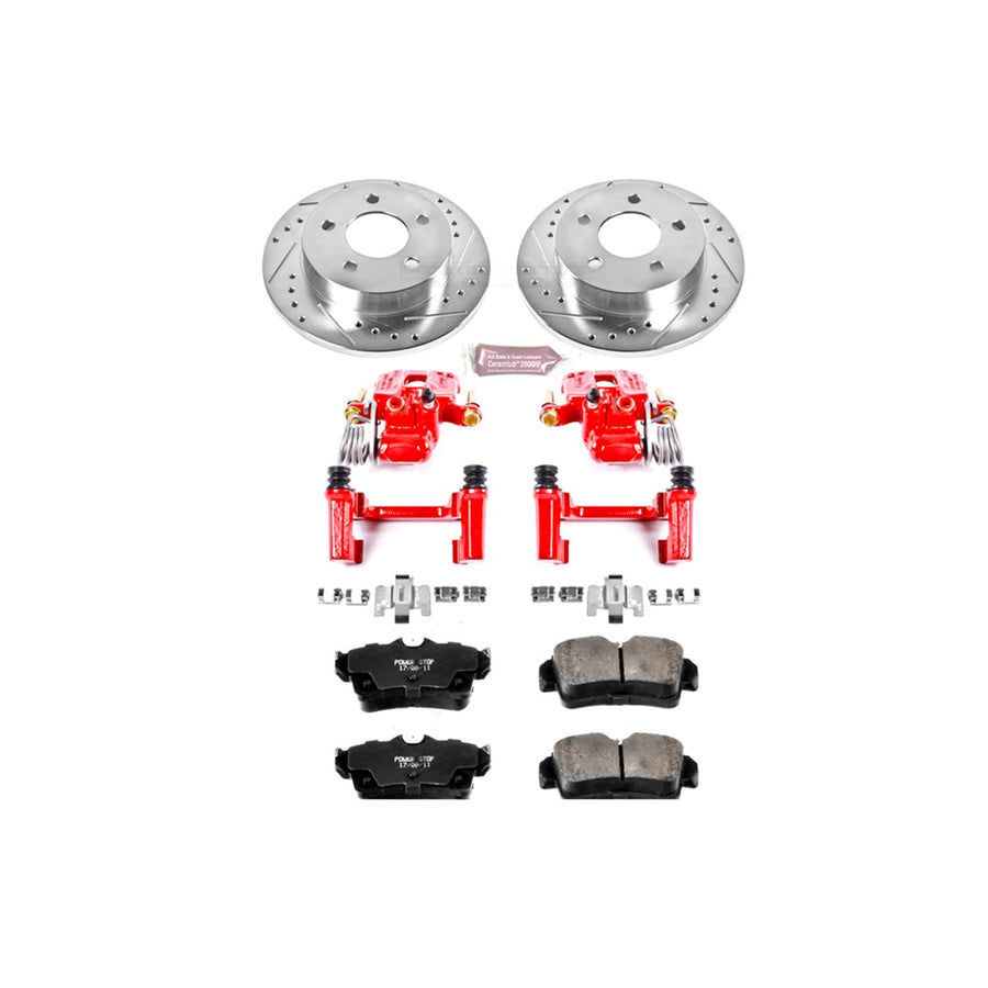 1-Click Performance Brake Kit Power Stop (KC1303) with Calipers For Ford Mustang 1994-2004 [Model Specific]