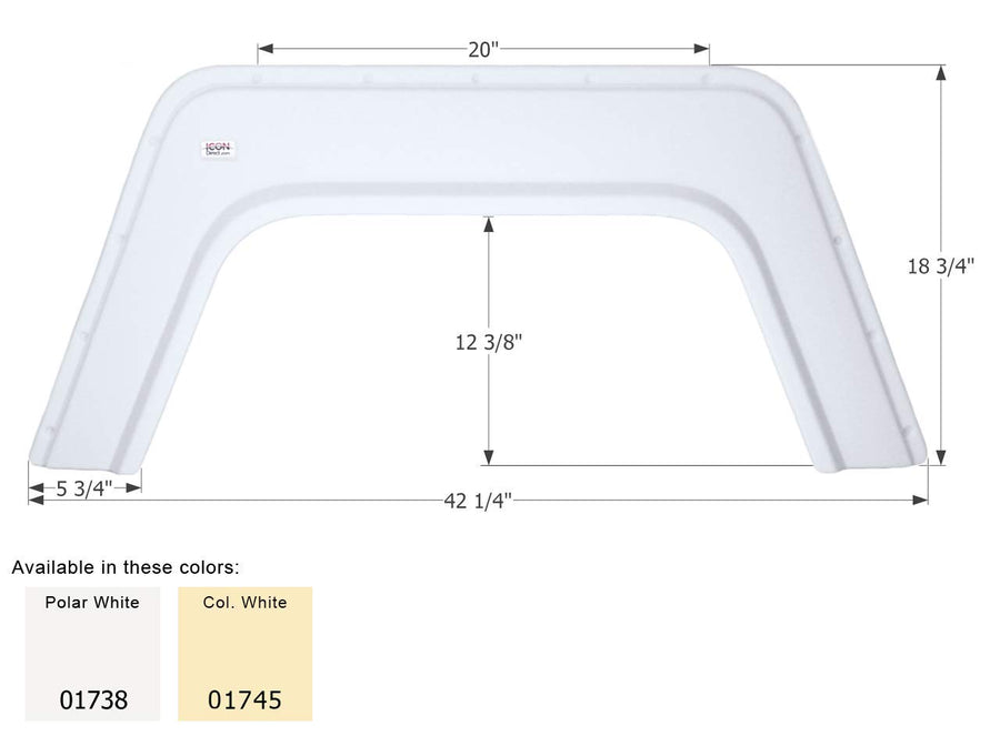 Fender Skirt ICON, Single, FS1738, Polar White