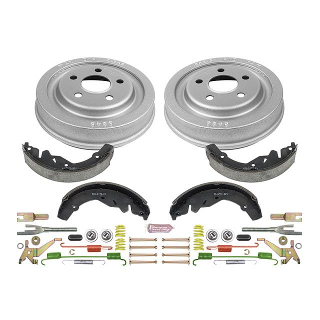 Power Stop KOE15370DK Rear Replacement Brake Kit-OE Brake Drums & Ceramic Brake Pads For Chrysler PT Cruiser 2001-2003 [Model Specific]