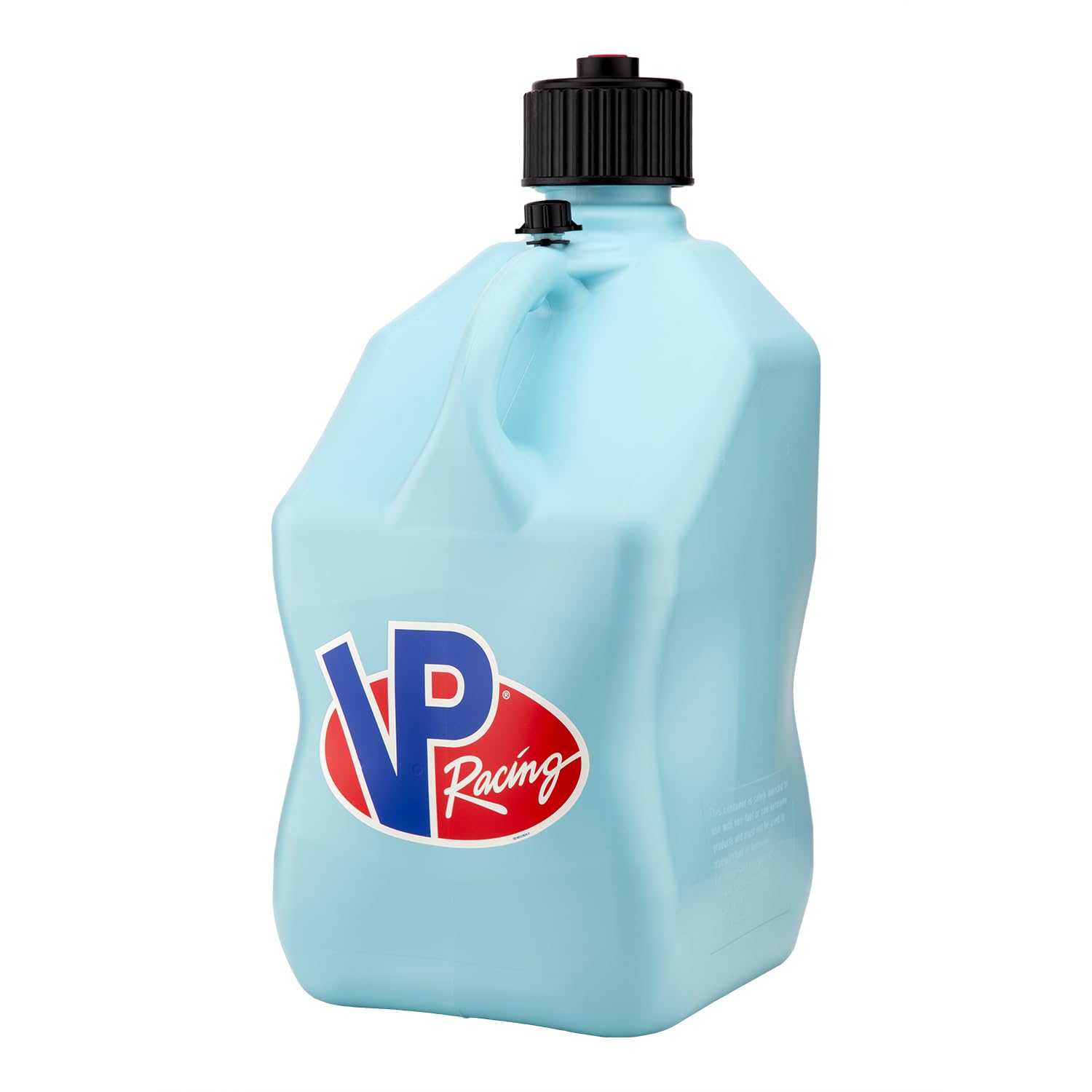 5.5 Gallon VP Racing Motorsport Racing Jug with Contoured Handle, Multipurpose Cap and Rubber Gaskets, Sky (1 Pack)