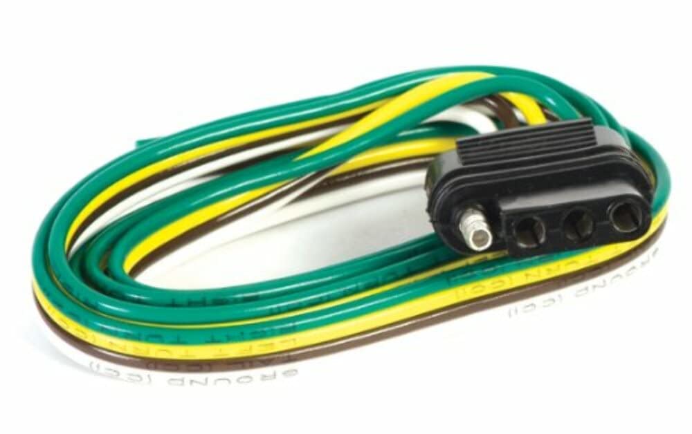 48" Husky 13191 4-Wire Flat Trailer Connector for Car End