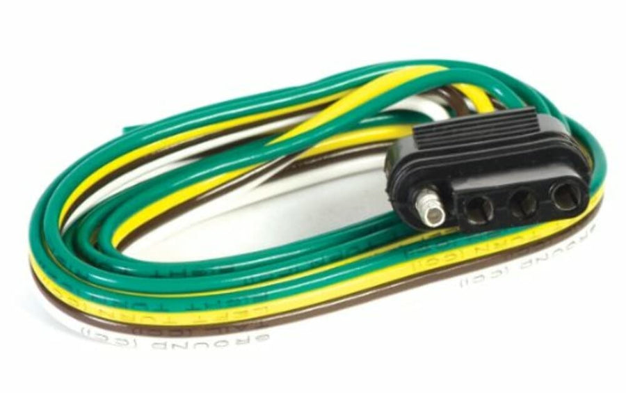 48" Husky 13191 4-Wire Flat Trailer Connector for Car End