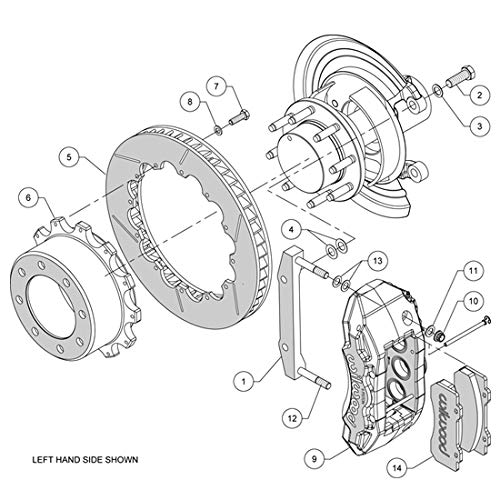Black TX6R Rear Kit,15.50"