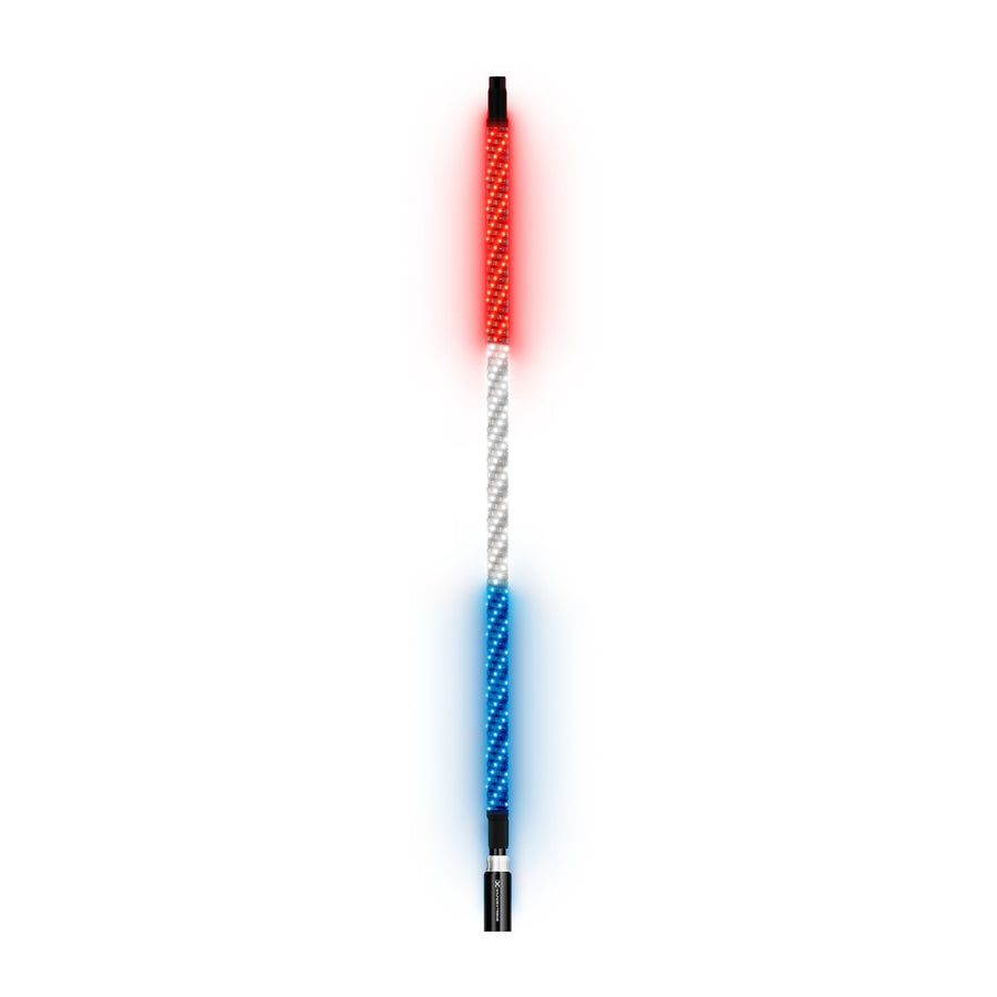 ExtremeWhip by ECOXGEAR SoundExtreme 1x 4FT LED Whip and Quick Release Magnetic Whip Mount Waterproof Dirt Proof LEDCast Compatible - Includes 4-Zone LED Controller with Dual Control