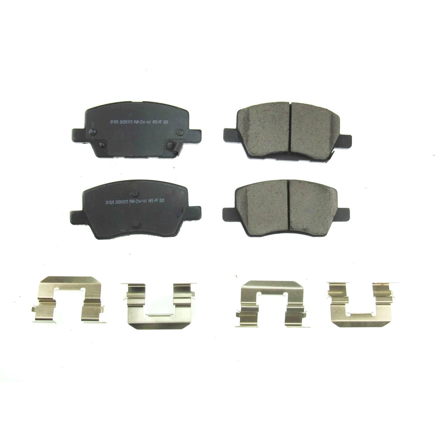 Power Stop Brake Kit Front For Chevrolet Sonic 2018-20 - Ceramic Brake Pads With Installation Hardware, 17-1929