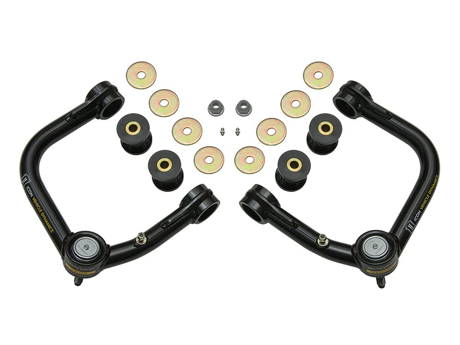 ICON Front Tubular Upper Control Arm w/Delta Joint Kit, Compatible with 2005-Up Toyota Tacoma, 58450DJ