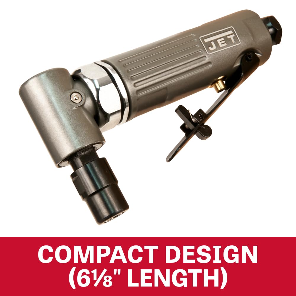 JET Pneumatic 1/4-Inch Right-Angle Die Grinder, 22000 RPM (JAT-403), Gray