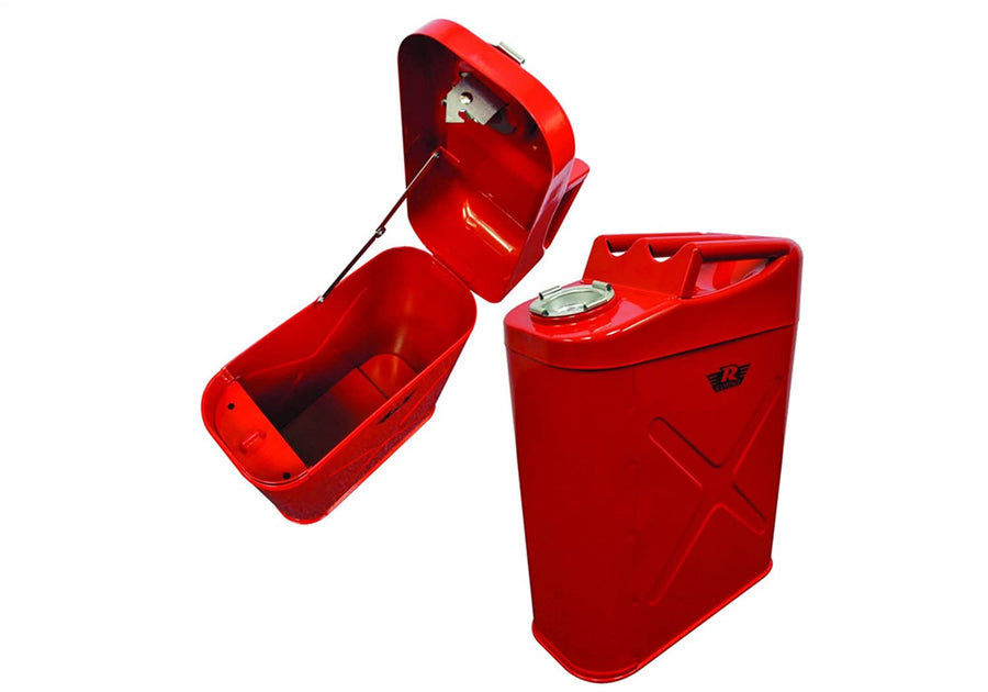 Trail Can Storage Box RAMPAGE PRODUCTS | Red, Fits 5-Gallon Metal Gas Can Mounts | 86622 | Universal Fit