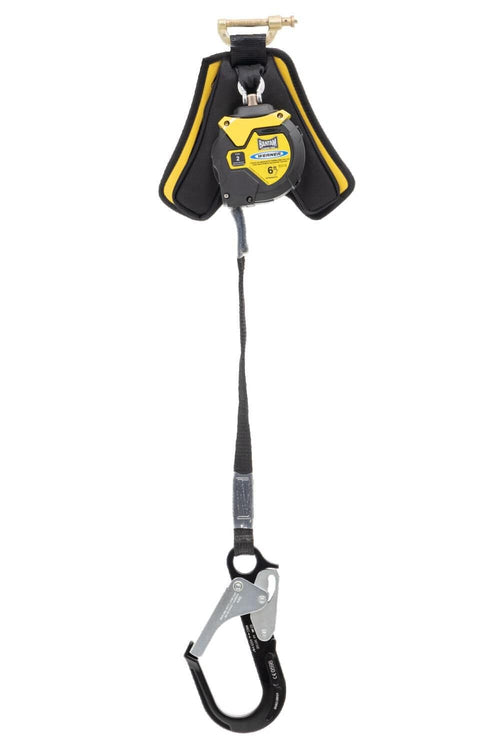 Bantam Werner 6' Web Leading Edge Self Retracting Lifeline With Al Rebar Hook