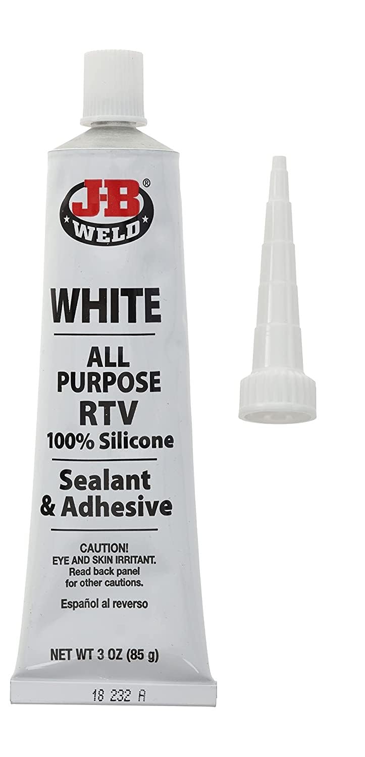 All-Purpose J-B Weld 31312 White RTV Silicone Sealant and Adhesive - 3 oz.