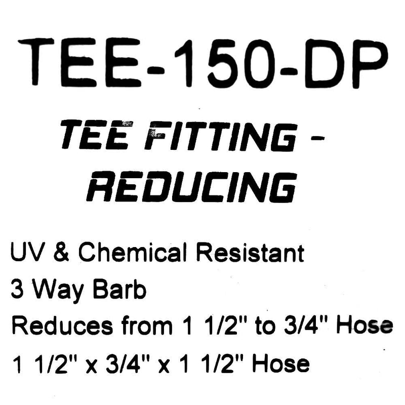 1 1/2 in TEE Fitting X 3/4 X 1