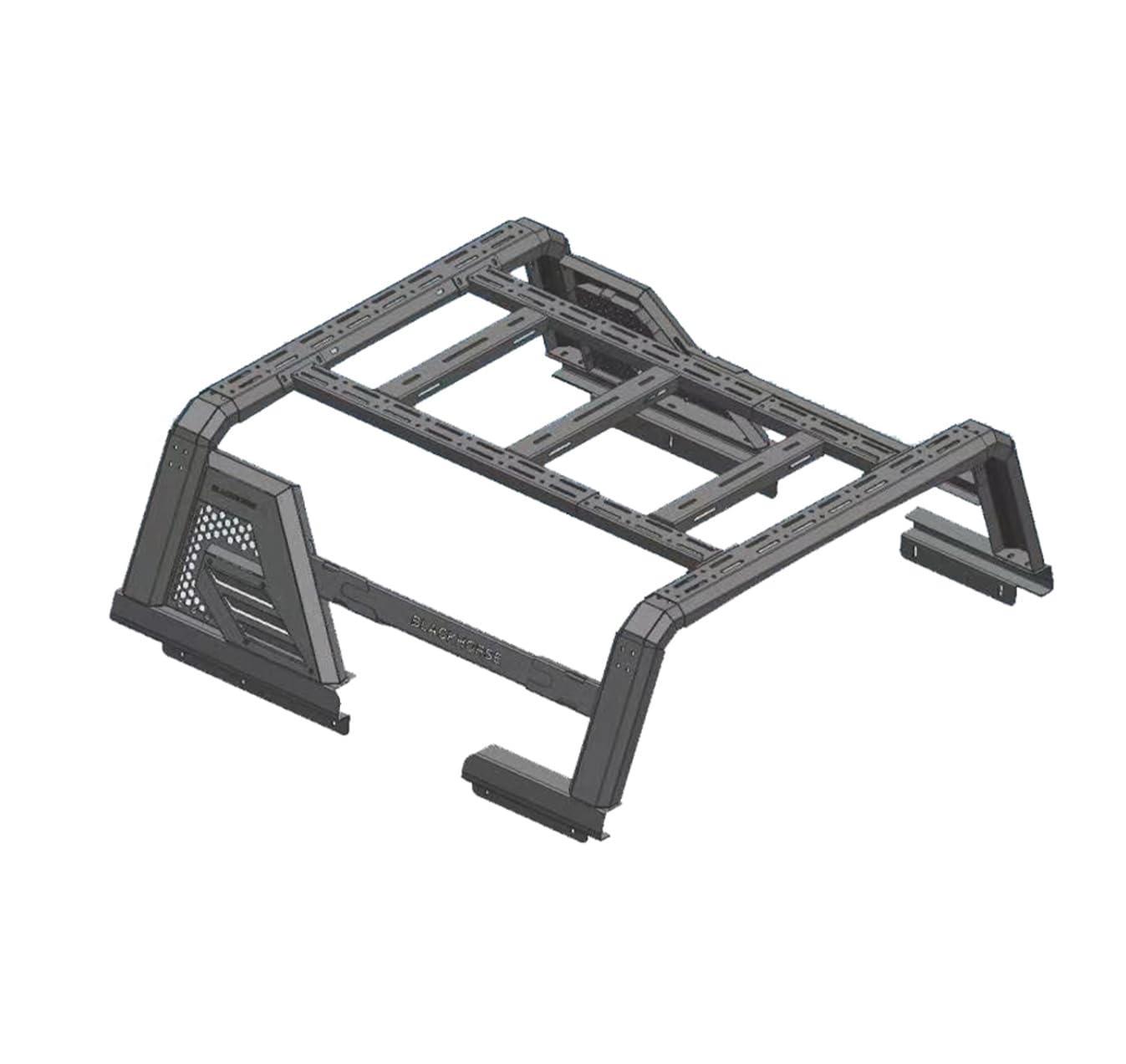 Armour II Black Horse Roll Bar W/Overland II Compatible with 14-22 Chevy Silverado 1500|14-24 GMC Sierra 1500|15-24 Ford F-150|15-24 Ram 1500|07-24 Tundra-AR2-01BOV1