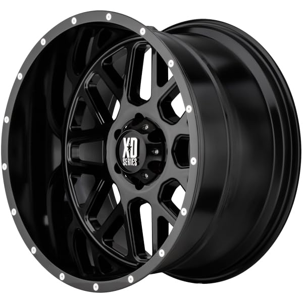 KMC WHEELS XD820 GRENADE XD SERIES Black Wheel (18 x 9. inches /8 x 125 mm, 18 mm Offset)