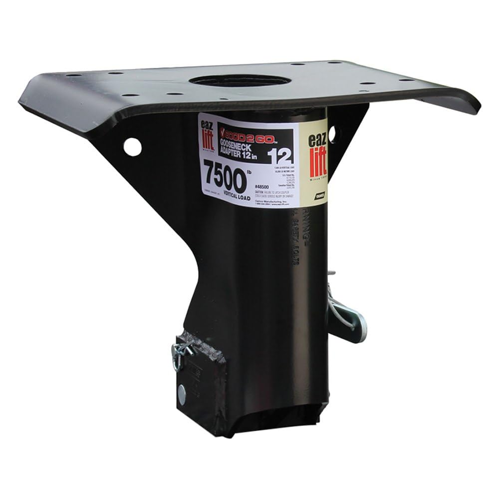 GOOSENECK ADAPTER CAMCO 48500 - 12', Converts Most Standard Fifth-Wheel Trailers To A Gooseneck Trailer; 12 Inch Height