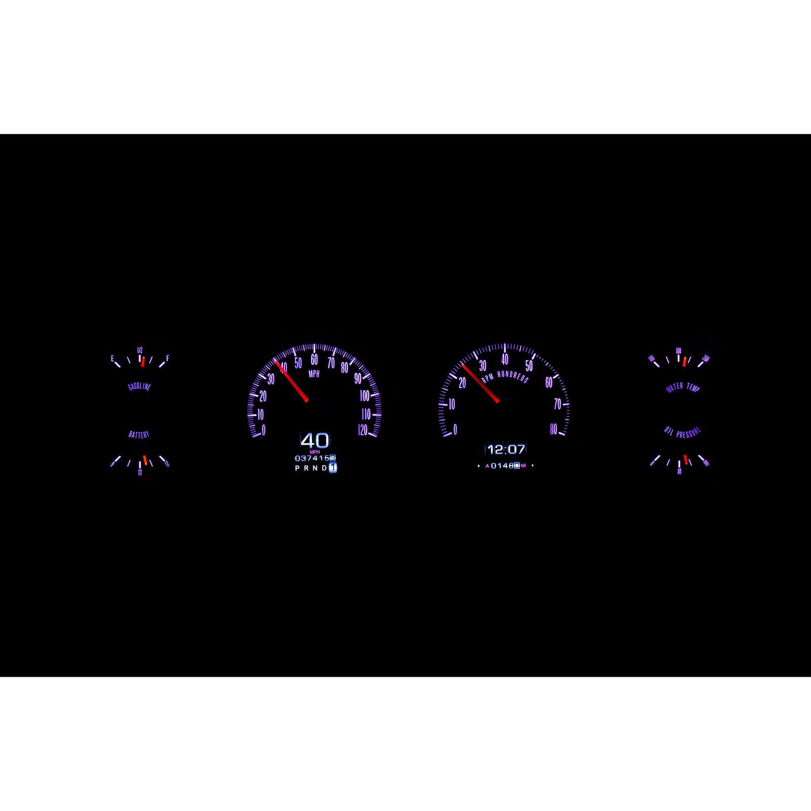 Dakota Digital Retrotech Gauge Instrument System RTX-64P-GTO-X Compatible with 1964-67 Pontiac GTO Lemans Tempest