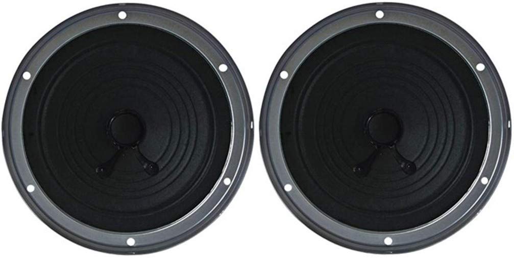 Heavy Duty Jensen 5203R 5.25" Dual Cone Entry Level Speaker (Pair), Black, 24W Max Power Handling, 90dB Sensitivity @ 1W/1 Meter, 10kHz Frequency Response, 4 Ohms Nominal Impedance, 2.9 oz. Magnet