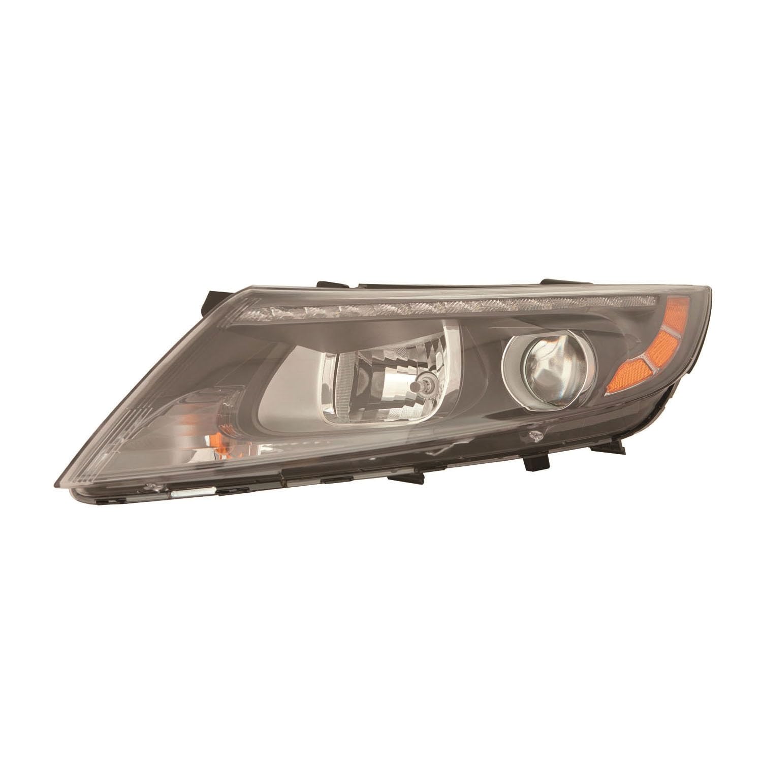 Kia Optima Hybrid 14-16 Headlight Halogen with LED Position Light Driver Side ACK | DOT Certified 92101 4U620 | KI2502188C