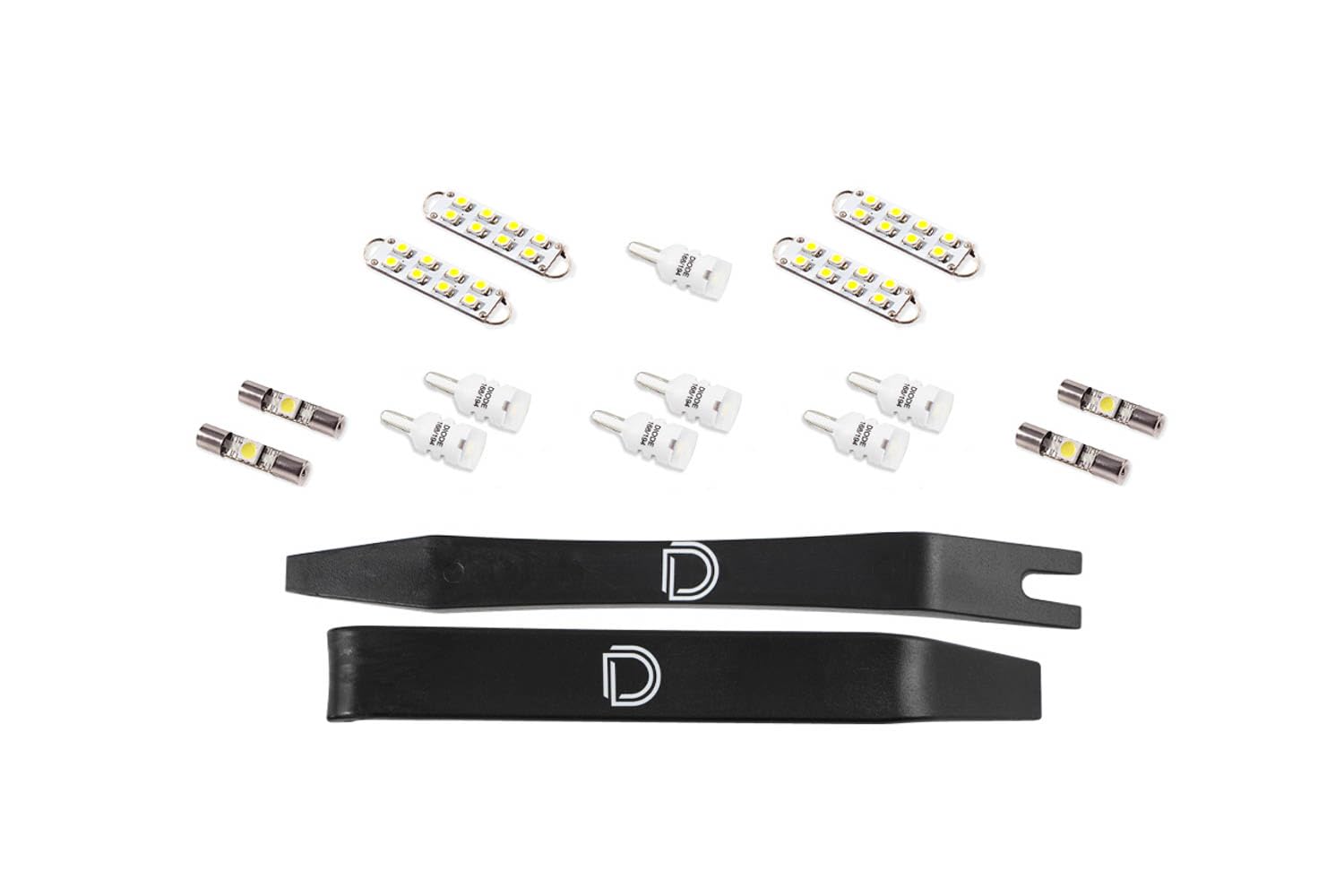 Diode Dynamics interior bulb pack LED compatible with Dodge Charger 2011-2014, Stage 1