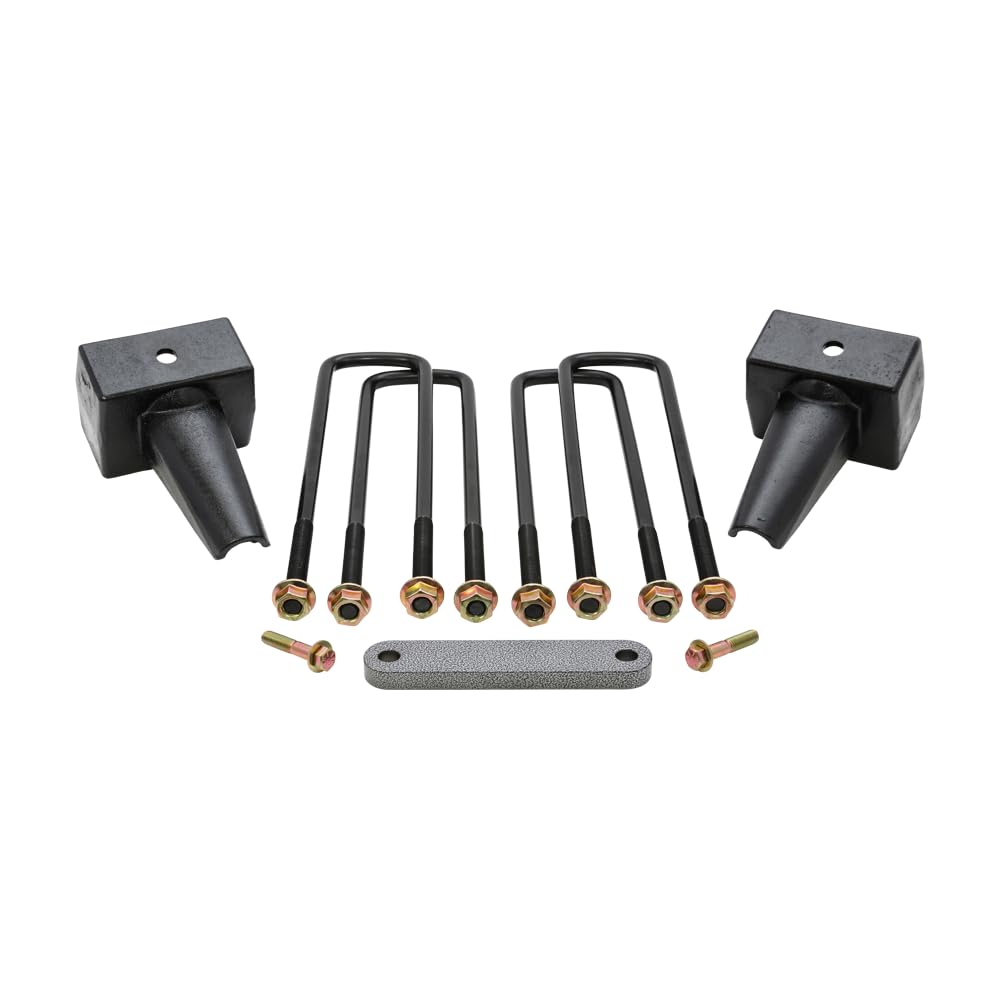 4'' Rear Block Kit ReadyLIFT - 2 Piece Drive Shaft For Ford F350/F450 DRW Diesel 4WD DRW