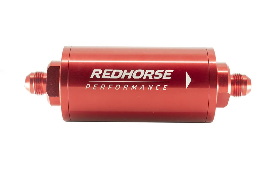 Performance Redhorse 4651-08-3 Line Race Fuel Filter (Red), 1 Pack