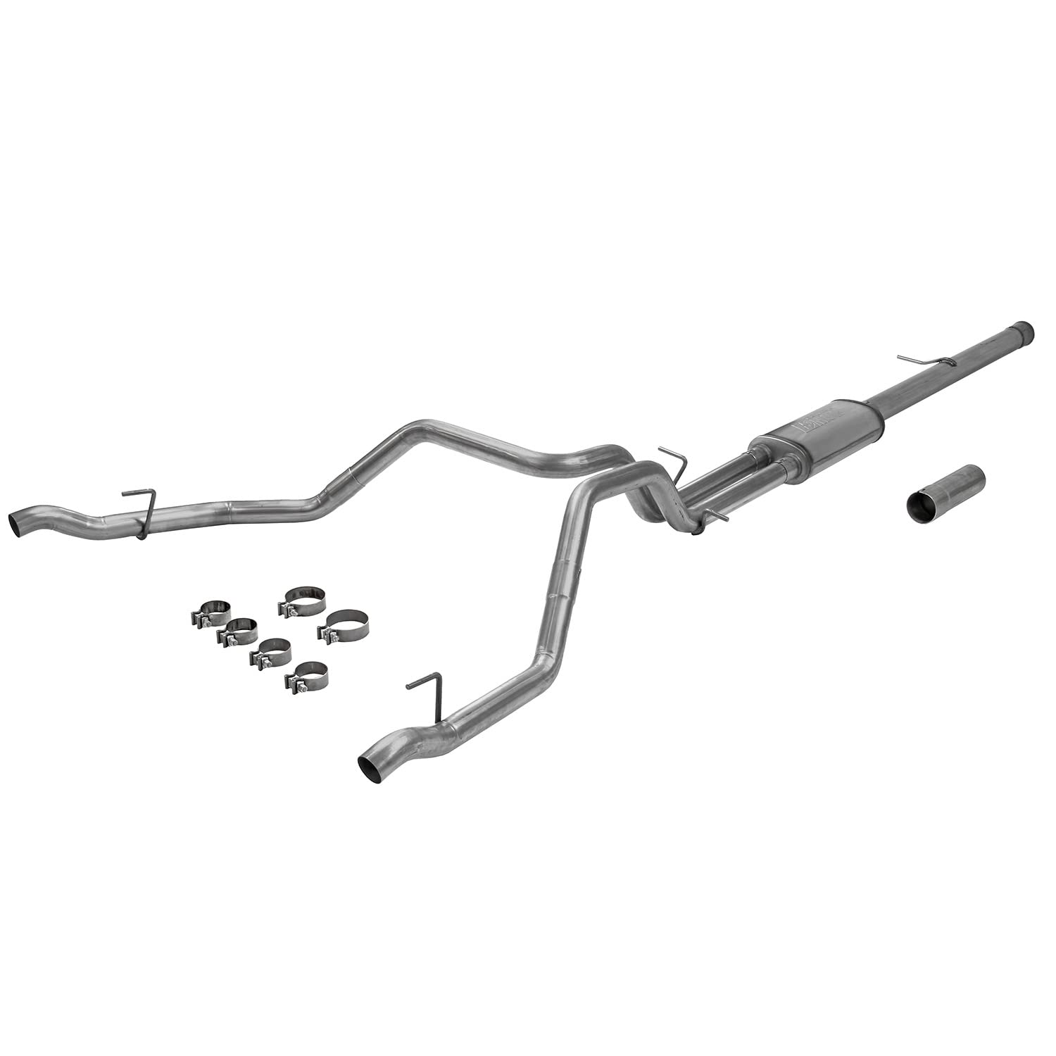 Flowmaster FlowFX 717890 Cat-Back Exhaust Kit 3.5 Inch Dual 2.5 Inch Tailpipes 409 Stainless Steel Compatible with 2019-2023 Chevy Silverado GMC Sierra 1500 6.2L 2/4WD and all Wheelbases