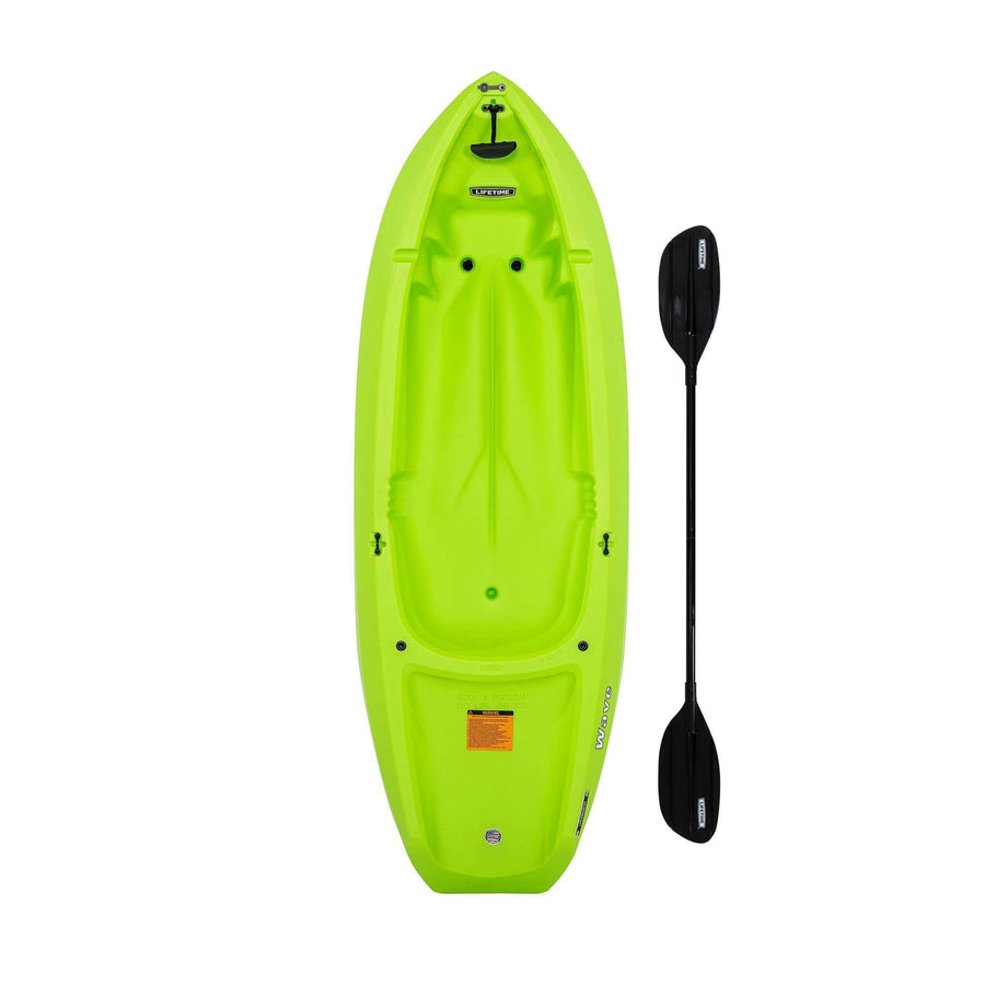Youth Lifetime Wave Kayak with Paddle, 6 Feet (Green)
