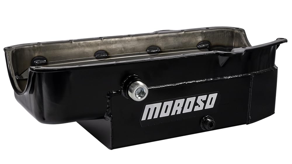 Moroso Steel Circle Track 21327 Oil Pan, Fits 86-Up Small Block Chevy Engines in Limited Sprints and others