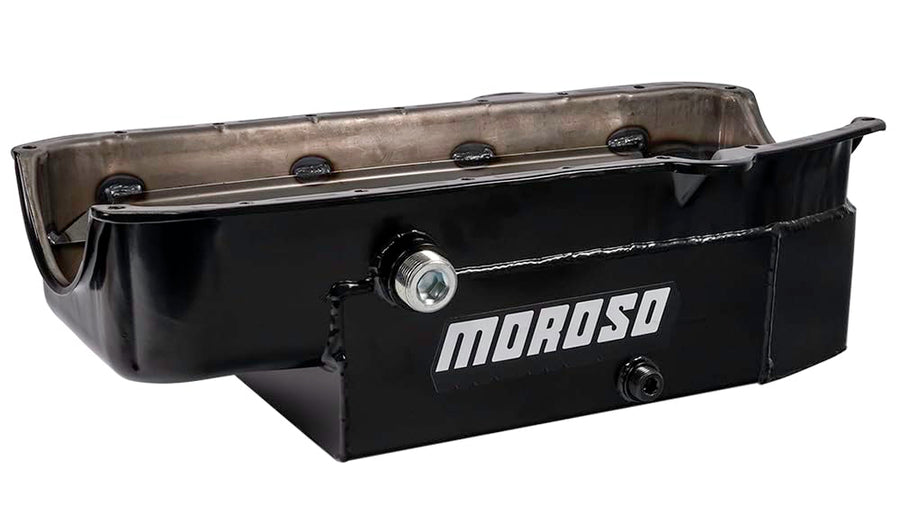 Moroso Steel Circle Track 21327 Oil Pan, Fits 86-Up Small Block Chevy Engines in Limited Sprints and others
