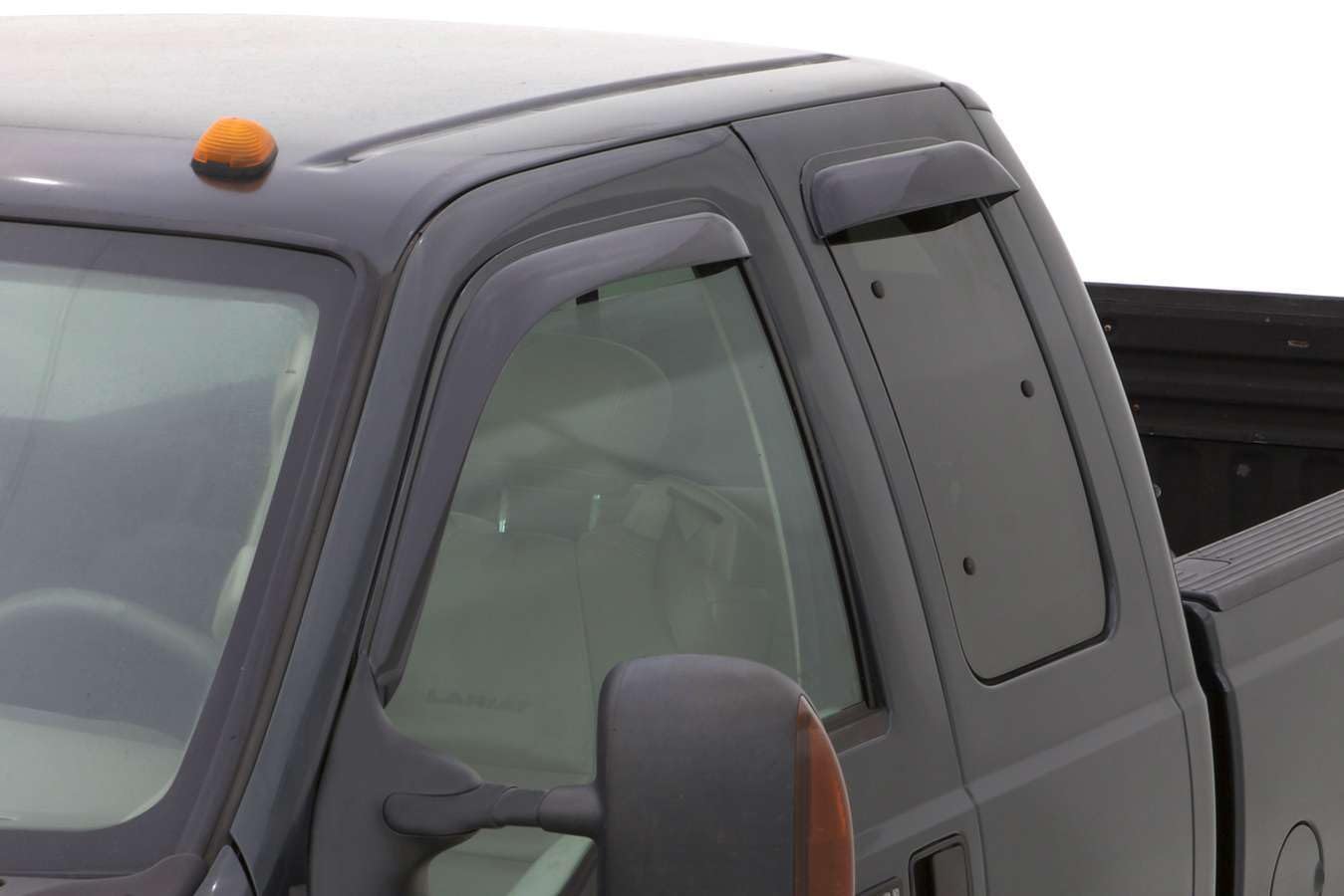 Auto Ventshade Outside Mount Rain Guards For 1999 - 2016 Ford F-250/F-350 Super Duty, SUPERCAB ONLY | Window Vent Visors, Smoke, 4 pcs. - 94522