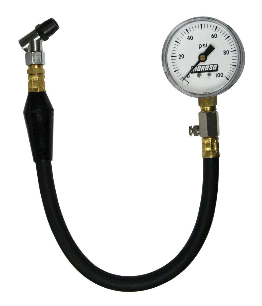 0-100LB PSI Moroso 2-5/8-Inch Face Dial Type Tire Pressure Gauge