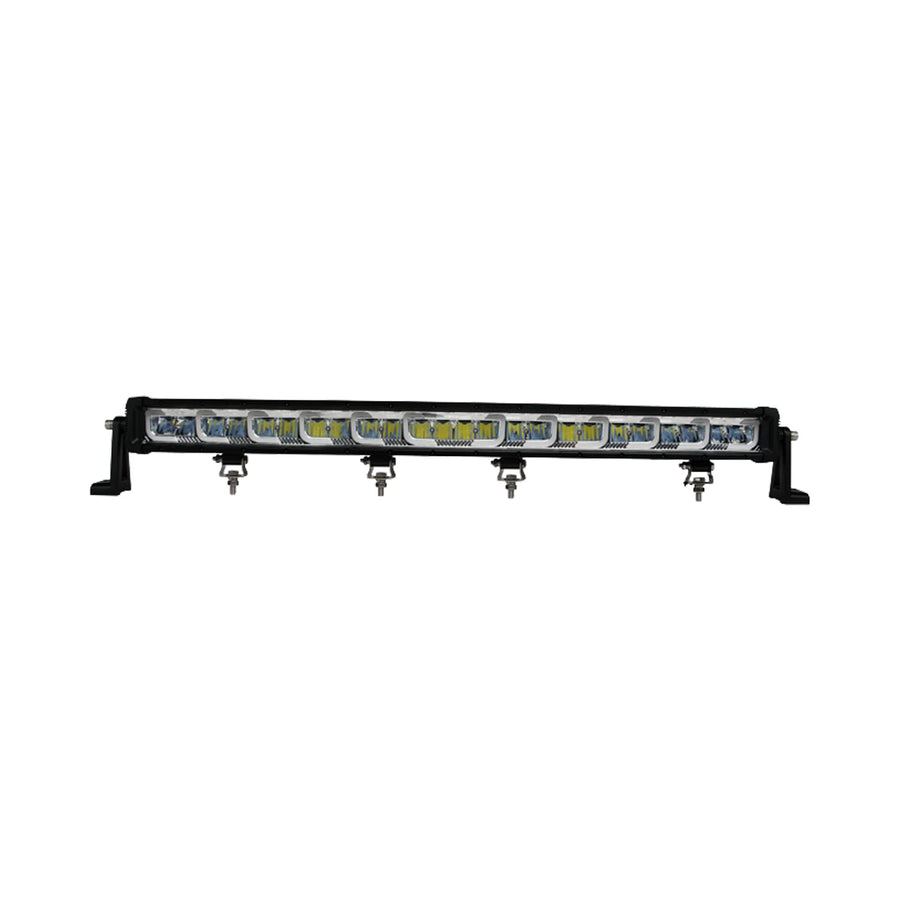 32SRSAUX Trailfx Light Bar, LED, 32 Inch Length, 24 Clear OSRAM 8 Watt Bulb, 192 Watt, 30 Degree Spot/ 60 Degree Flood Beam, Polycarbonate Lens, Black Aluminum Housing, With Wiring Harness/Brackets